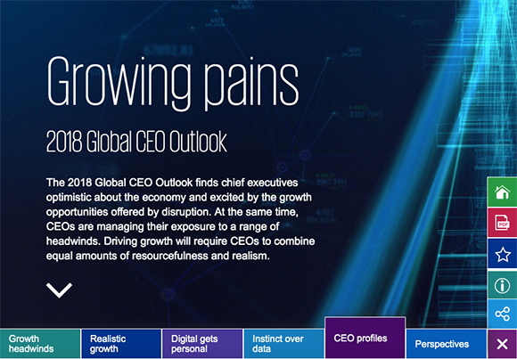 KPMG 2018 Global CEO Outlook homepage